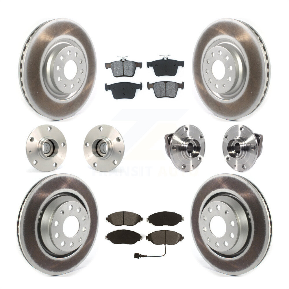 [Avant + Arrière] Kit d'ensemble roulement de roue et moyeu pour 2017 Volkswagen Golf R Code 1LV 1ZB KBB-121831 par Transit Auto