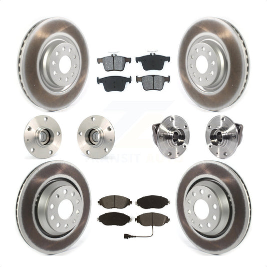 [Avant + Arrière] Kit d'ensemble roulement de roue et moyeu pour 2017 Volkswagen Golf R Code 1LV 1ZB KBB-121831 par Transit Auto