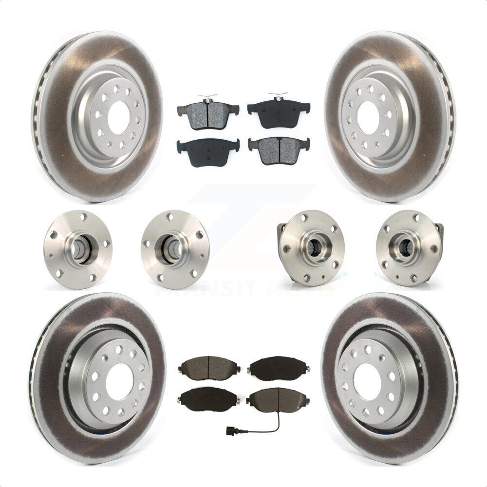 [Avant + Arrière] Kit d'ensemble roulement de roue et moyeu pour 2017 Volkswagen Golf R Code 1ZE 1ZP KBB-121832 par Transit Auto