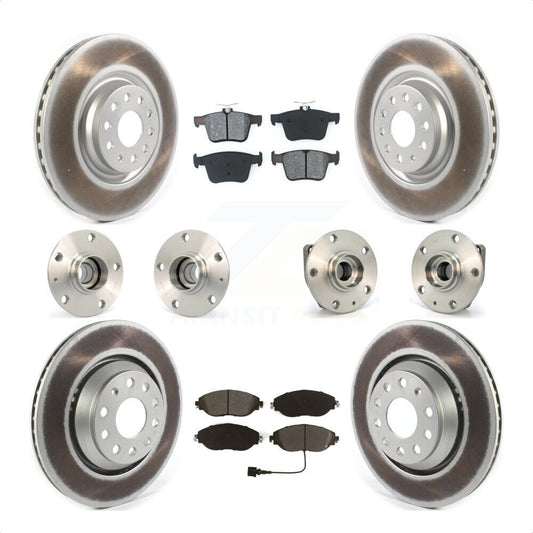 [Avant + Arrière] Kit d'ensemble roulement de roue et moyeu pour 2017 Volkswagen Golf R Code 1ZE 1ZP KBB-121832 par Transit Auto