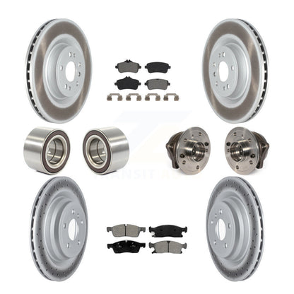 [Avant + Arrière] Kit d'ensemble roulement de roue et moyeu pour 2016-2017 Mercedes-Benz GLE400 sans Sport Package KBB-121846