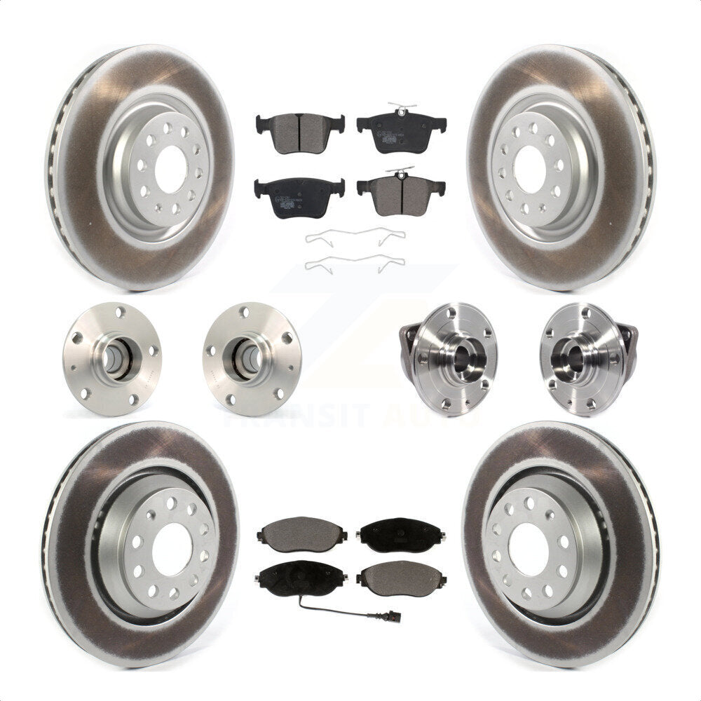 [Avant + Arrière] Kit d'ensemble roulement de roue et moyeu pour 2017 Volkswagen Golf R Code 1LV 1ZB KBB-121852 par Transit Auto