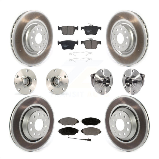 [Avant + Arrière] Kit d'ensemble roulement de roue et moyeu pour 2017 Volkswagen Golf R Code 1LV 1ZB KBB-121852 par Transit Auto