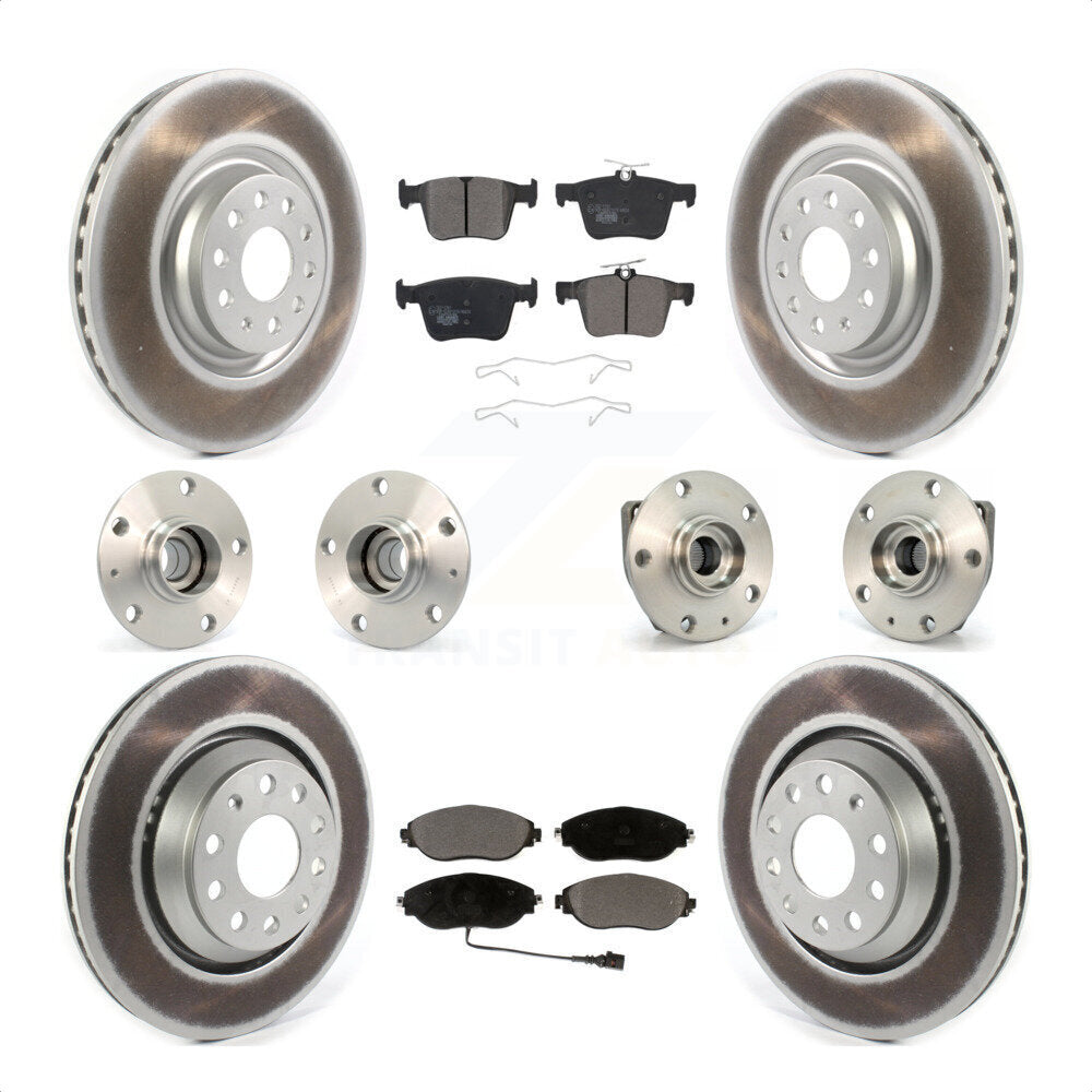 [Avant + Arrière] Kit d'ensemble roulement de roue et moyeu pour 2017 Volkswagen Golf R Code 1ZE 1ZP KBB-121853 par Transit Auto