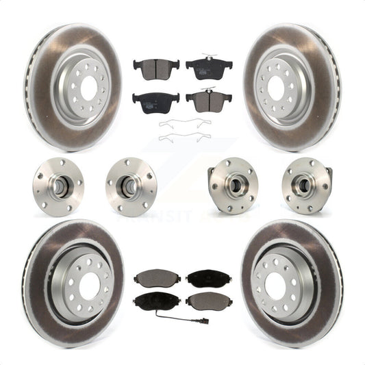 [Avant + Arrière] Kit d'ensemble roulement de roue et moyeu pour 2017 Volkswagen Golf R Code 1ZE 1ZP KBB-121853 par Transit Auto
