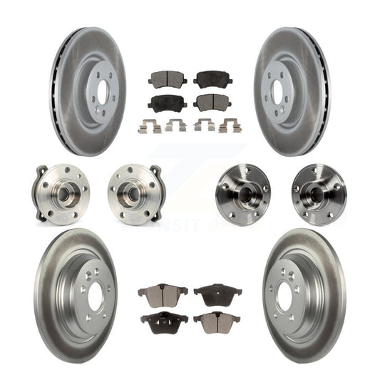 [Avant + Arrière] Kit d'ensemble roulement de roue et moyeu pour 2013-2014 Volvo S60 3.0L avec 336mm Diameter Rotor KBB-121859