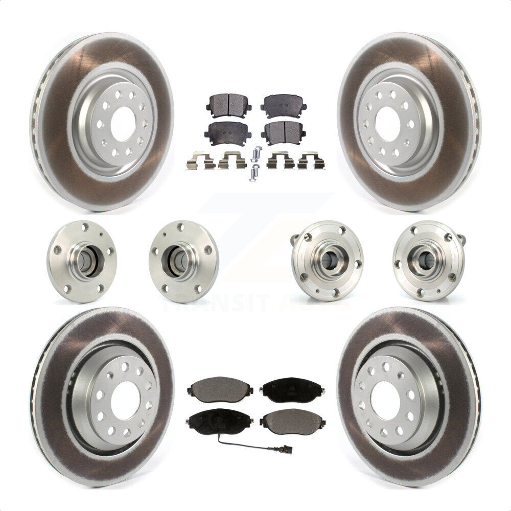 [Avant + Arrière] Kit d'ensemble roulement de roue et moyeu pour 2016 Volkswagen CC AWD KBB-121861 par Transit Auto