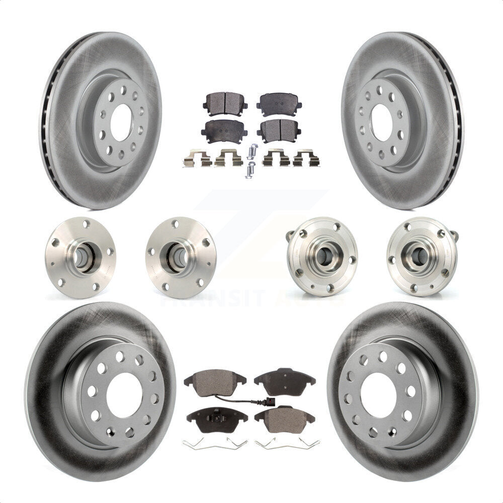 [Avant + Arrière] Kit d'ensemble roulement de roue et moyeu pour 2011 Volkswagen GTI avec 30mm bearing KBB-121863 par Transit Auto