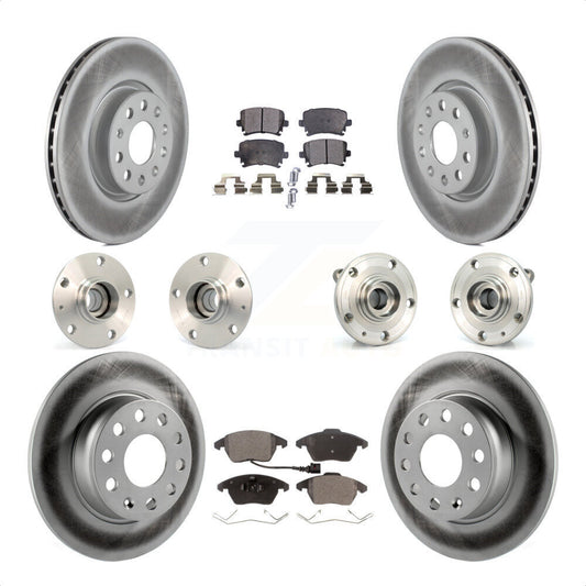 [Avant + Arrière] Kit d'ensemble roulement de roue et moyeu pour 2011 Volkswagen GTI avec 30mm bearing KBB-121863 par Transit Auto