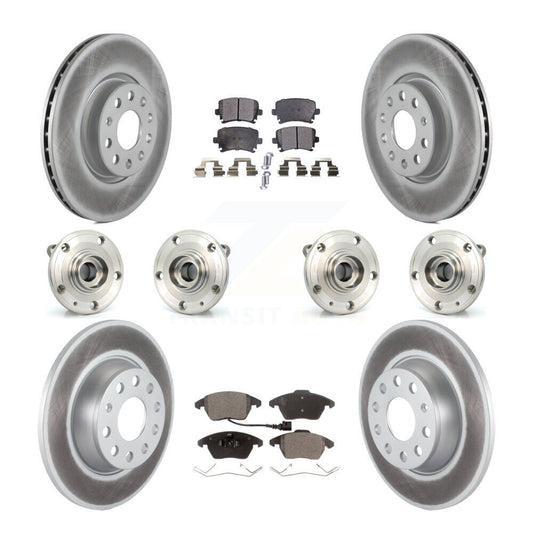 [Avant + Arrière] Kit d'ensemble roulement de roue et moyeu pour 2008 Audi A3 Quattro avec 286mm Diameter Rotor KBB-121865