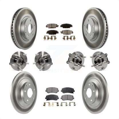 [Avant + Arrière] Kit d'ensemble roulement de roue et moyeu pour 2015 Mazda CX-5 AWD avec Electric Parking KBB-121870 par Transit Auto