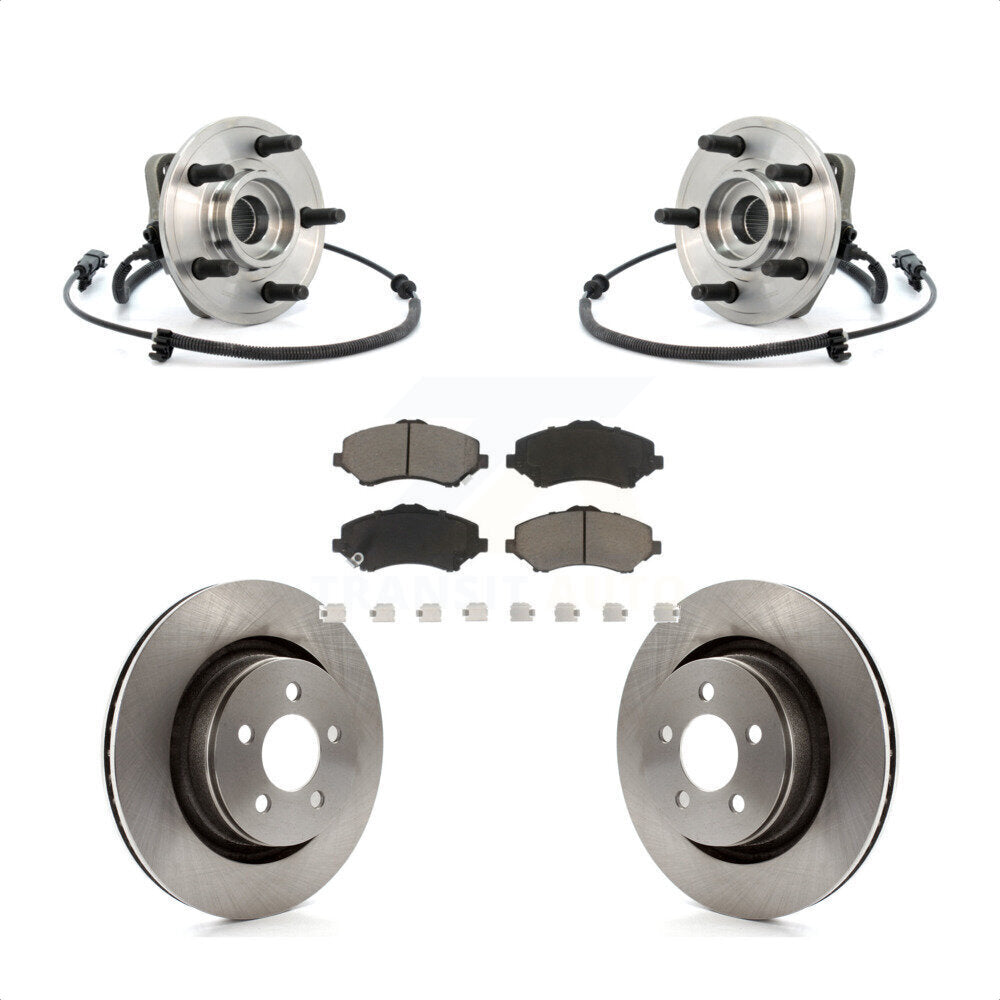 [Avant] Kit d'ensemble roulement de roue et moyeu pour Jeep Liberty Dodge Nitro 332mm Diameter Rotor KBB-122146 par Transit Auto