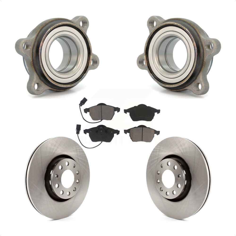 [Avant] Kit d'ensemble roulement de roue et moyeu pour Audi A4 Quattro A6 S4 S6 312mm Diameter Rotor KBB-122362 par Transit Auto