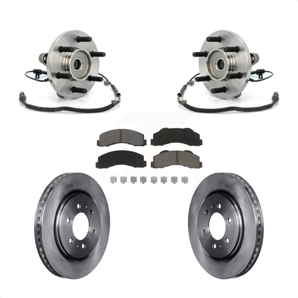 [Avant] Kit d'ensemble roulement de roue et moyeu pour 2010 Ford F-150 FX4 Platinum STX XL XLT King Ranch Lariat avec 4WD 6 Lug Wheels KBB-122483