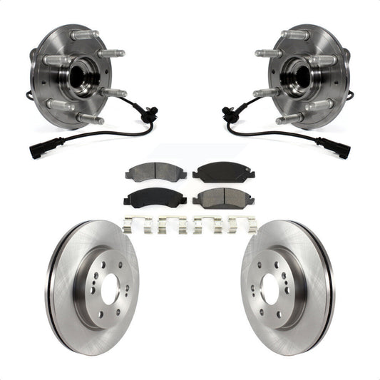 [Avant] Kit d'ensemble roulement de roue et moyeu pour 2019 Chevrolet Silverado 1500 LD 4WD 4 Piston Caliper KBB-122543 par Transit Auto