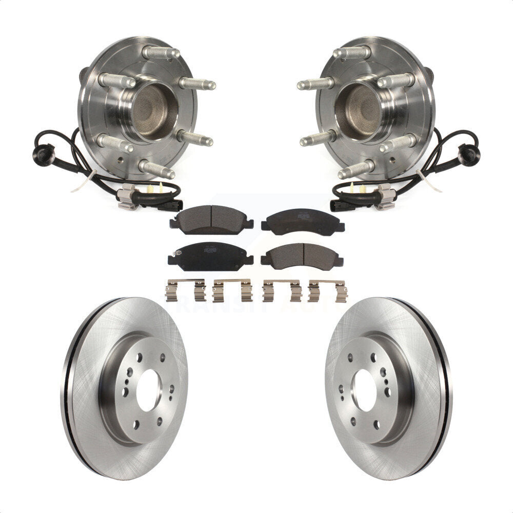 [Avant] Kit d'ensemble roulement de roue et moyeu pour 2019 Chevrolet Silverado 1500 LD RWD 4 Piston Caliper KBB-122552 par Transit Auto