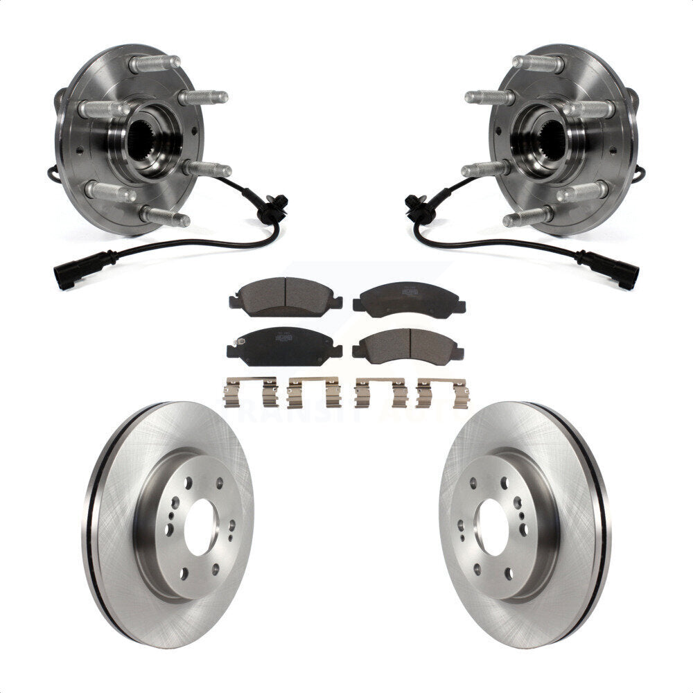 [Avant] Kit d'ensemble roulement de roue et moyeu pour 2019 Chevrolet Silverado 1500 LD 4WD 4 Piston Caliper KBB-122553 par Transit Auto