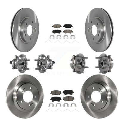 [Avant + Arrière] Kit d'ensemble roulement de roue et moyeu pour 2018-2019 Kia Niro Hyundai Ioniq KBB-122648