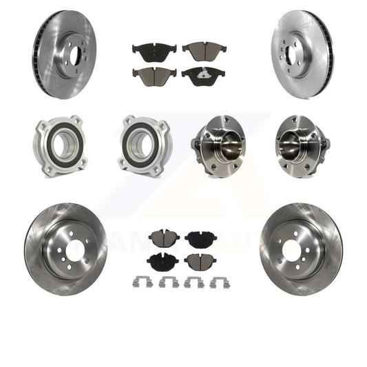 [Avant + Arrière] Kit d'ensemble roulement de roue et moyeu pour 2011-2013 BMW 535i avec 330mm Diameter Rotor KBB-122650 par Transit Auto