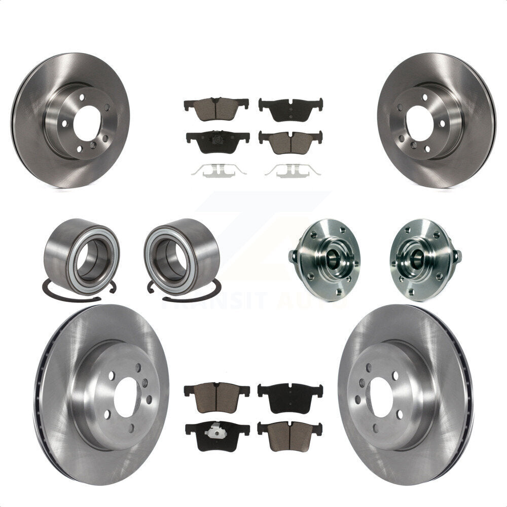 [Avant + Arrière] Kit d'ensemble roulement de roue et moyeu pour 2016 BMW 328i GT xDrive avec Blue Painted Calipers KBB-122653 par Transit Auto