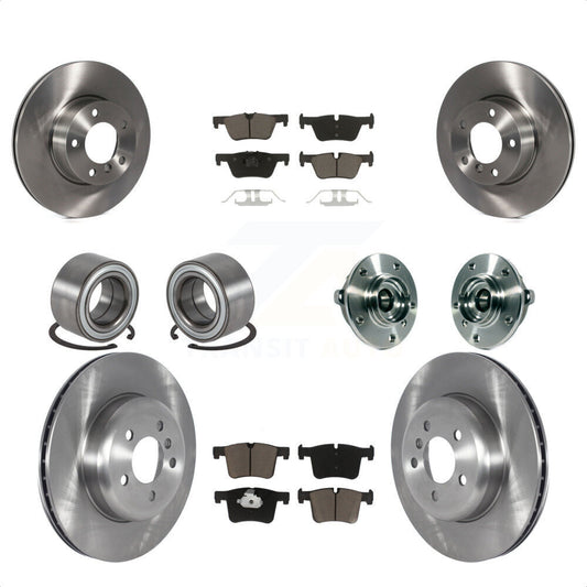 [Avant + Arrière] Kit d'ensemble roulement de roue et moyeu pour 2016 BMW 328i GT xDrive avec Blue Painted Calipers KBB-122653 par Transit Auto