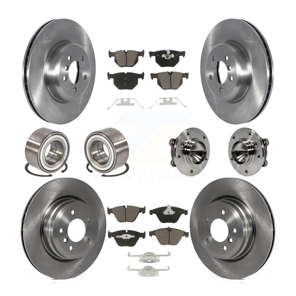[Avant + Arrière] Kit d'ensemble roulement de roue et moyeu pour 2012 BMW 335i Convertible avec Blue Painted Calipers KBB-122657
