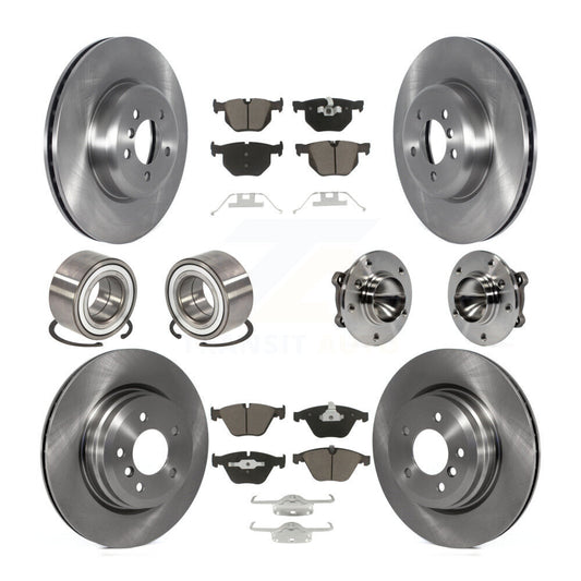 [Avant + Arrière] Kit d'ensemble roulement de roue et moyeu pour 2012 BMW 335i Convertible avec Blue Painted Calipers KBB-122657