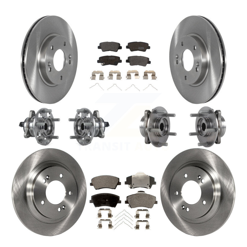 [Avant + Arrière] Kit d'ensemble roulement de roue et moyeu pour 2018-2019 Kia Niro Hyundai Ioniq KBB-122662