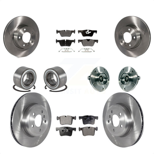 [Avant + Arrière] Kit d'ensemble roulement de roue et moyeu pour 2016 BMW 328i GT xDrive avec Blue Painted Calipers KBB-122669 par Transit Auto