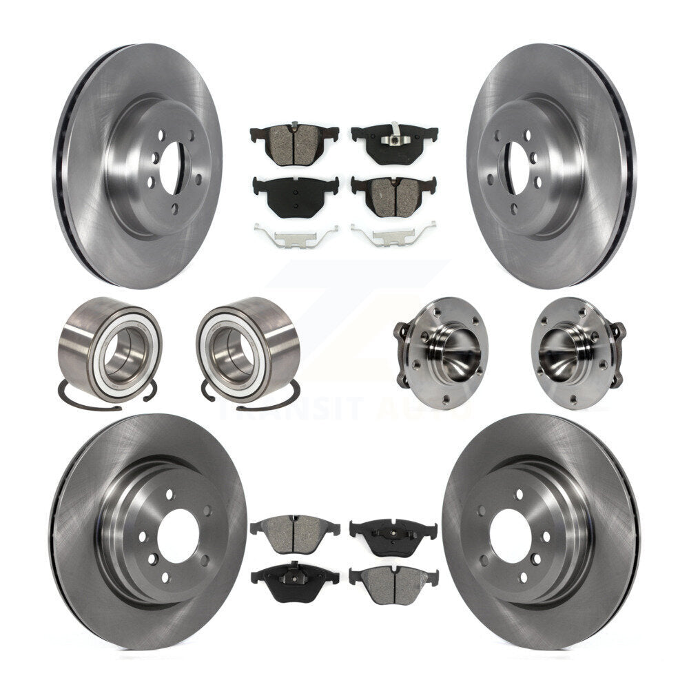 [Avant + Arrière] Kit d'ensemble roulement de roue et moyeu pour 2012 BMW 335i Convertible avec Blue Painted Calipers KBB-122684