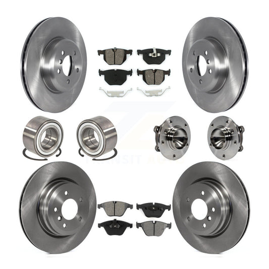 [Avant + Arrière] Kit d'ensemble roulement de roue et moyeu pour 2012 BMW 335i Convertible avec Blue Painted Calipers KBB-122684