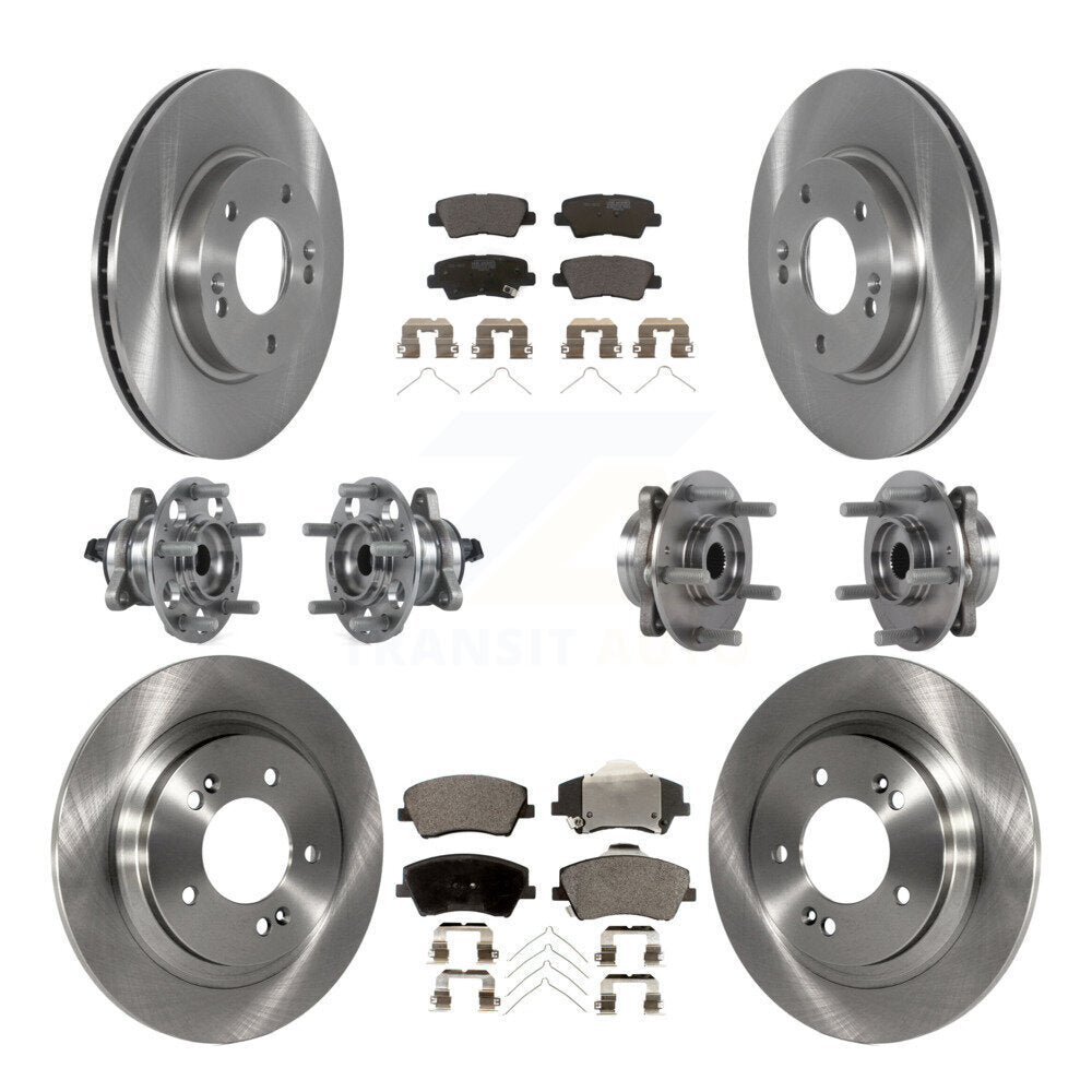 [Avant + Arrière] Kit d'ensemble roulement de roue et moyeu pour 2018-2019 Kia Niro Hyundai Ioniq KBB-122692