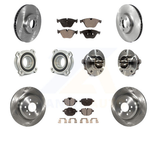[Avant + Arrière] Kit d'ensemble roulement de roue et moyeu pour 2011-2013 BMW 535i avec 330mm Diameter Rotor KBB-122693 par Transit Auto