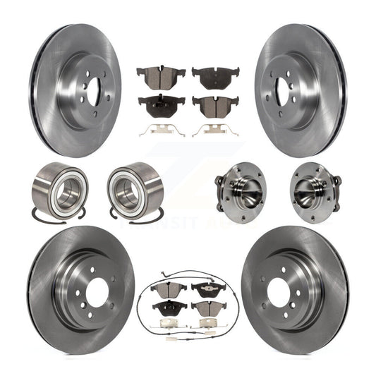 [Avant + Arrière] Kit d'ensemble roulement de roue et moyeu pour 2012 BMW 335i Convertible avec Blue Painted Calipers KBB-122697