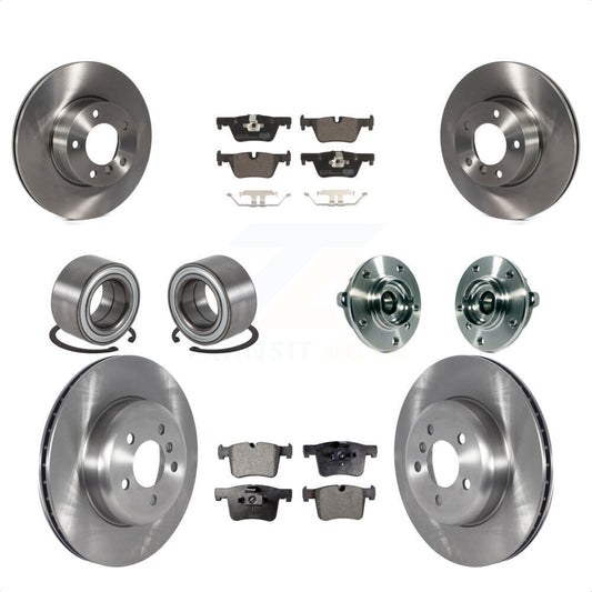 [Avant + Arrière] Kit d'ensemble roulement de roue et moyeu pour 2016 BMW 328i GT xDrive avec Blue Painted Calipers KBB-122701 par Transit Auto
