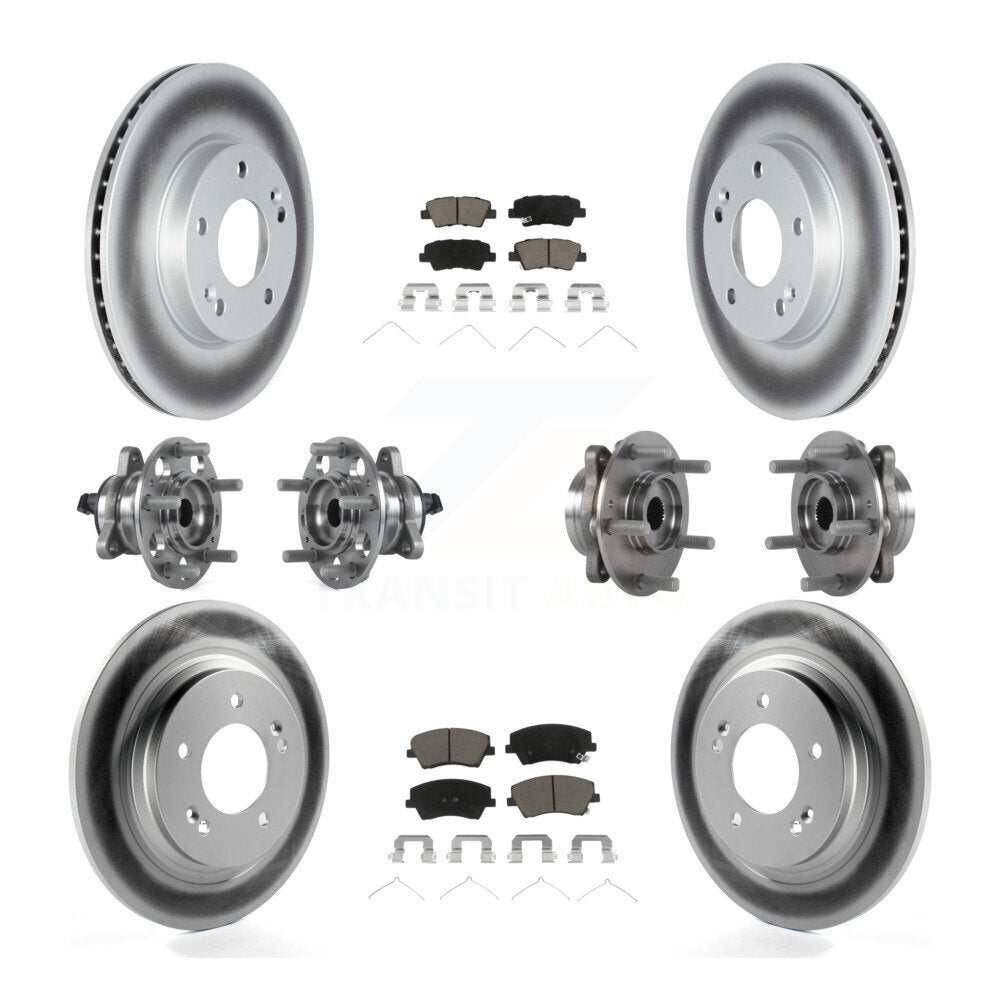[Avant + Arrière] Kit d'ensemble roulement de roue et moyeu pour 2018-2019 Kia Niro Hyundai Ioniq KBB-122709