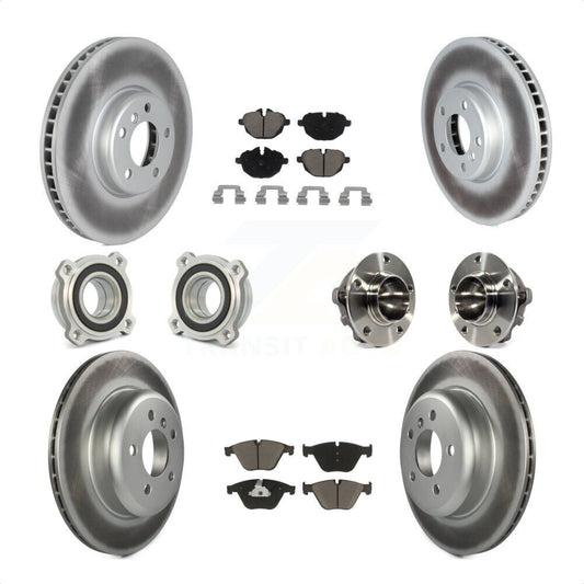 [Avant + Arrière] Kit d'ensemble roulement de roue et moyeu pour 2011-2013 BMW 535i avec 330mm Diameter Rotor KBB-122710 par Transit Auto