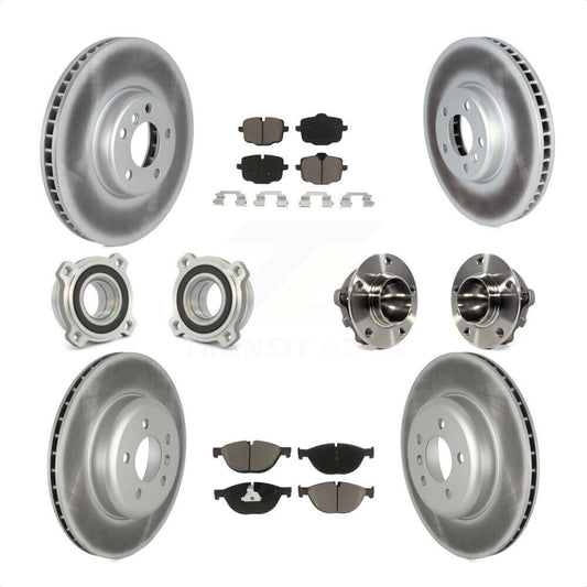 [Avant + Arrière] Kit d'ensemble roulement de roue et moyeu pour 2011-2012 BMW 550i KBB-122712 par Transit Auto