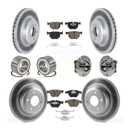 [Avant + Arrière] Kit d'ensemble roulement de roue et moyeu pour 2012 BMW 335i Convertible avec Blue Painted Calipers KBB-122738