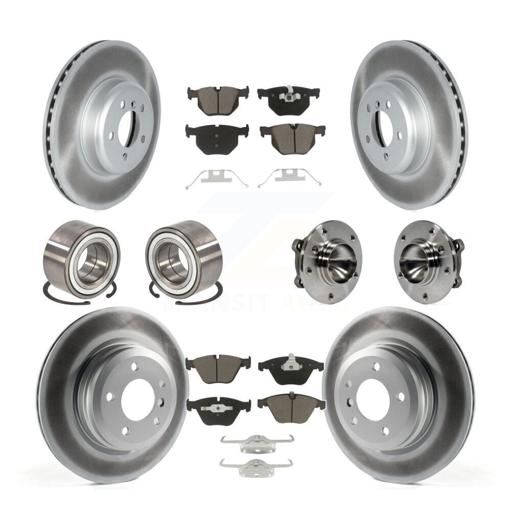 [Avant + Arrière] Kit d'ensemble roulement de roue et moyeu pour 2012 BMW 335i Convertible avec Blue Painted Calipers KBB-122739