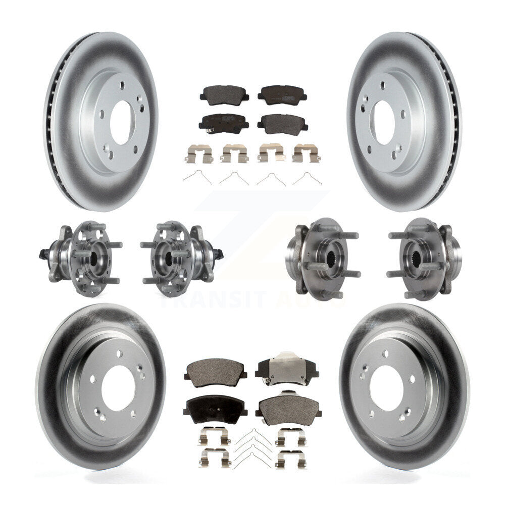 [Avant + Arrière] Kit d'ensemble roulement de roue et moyeu pour 2018-2019 Kia Niro Hyundai Ioniq KBB-122744