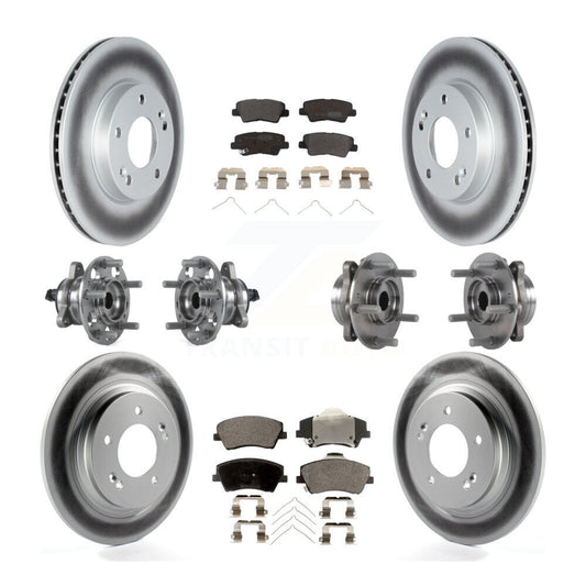 [Avant + Arrière] Kit d'ensemble roulement de roue et moyeu pour 2018-2019 Kia Niro Hyundai Ioniq KBB-122744
