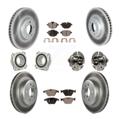 [Avant + Arrière] Kit d'ensemble roulement de roue et moyeu pour 2011-2013 BMW 535i avec 330mm Diameter Rotor KBB-122750 par Transit Auto