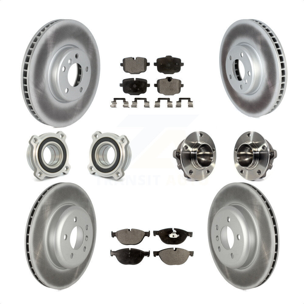 [Avant + Arrière] Kit d'ensemble roulement de roue et moyeu pour 2011-2012 BMW 550i KBB-122752 par Transit Auto