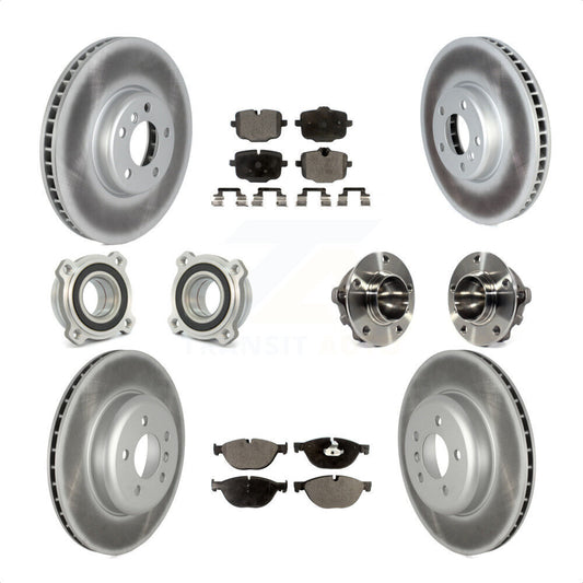 [Avant + Arrière] Kit d'ensemble roulement de roue et moyeu pour 2011-2012 BMW 550i KBB-122752 par Transit Auto