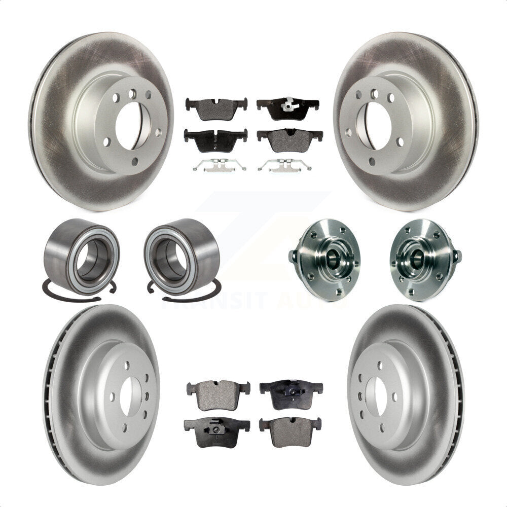 [Avant + Arrière] Kit d'ensemble roulement de roue et moyeu pour 2016 BMW 328i GT xDrive avec Blue Painted Calipers KBB-122777 par Transit Auto