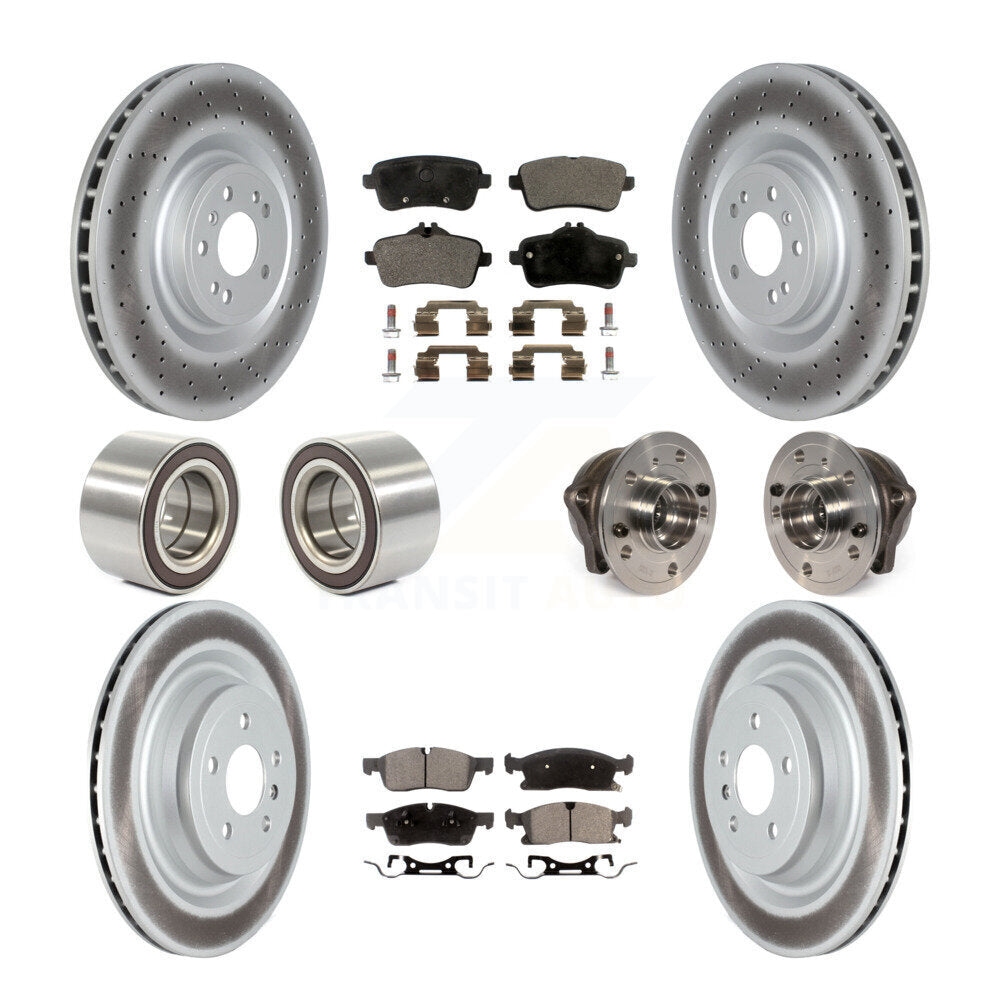 [Avant + Arrière] Kit d'ensemble roulement de roue et moyeu pour Mercedes-Benz GL450 GL350 ML250 KBB-122783