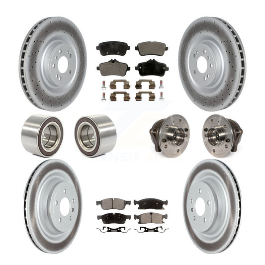 [Avant + Arrière] Kit d'ensemble roulement de roue et moyeu pour Mercedes-Benz GL450 GL350 ML250 KBB-122783