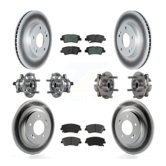 [Avant + Arrière] Kit d'ensemble roulement de roue et moyeu pour 2018-2019 Kia Niro Hyundai Ioniq KBB-122788