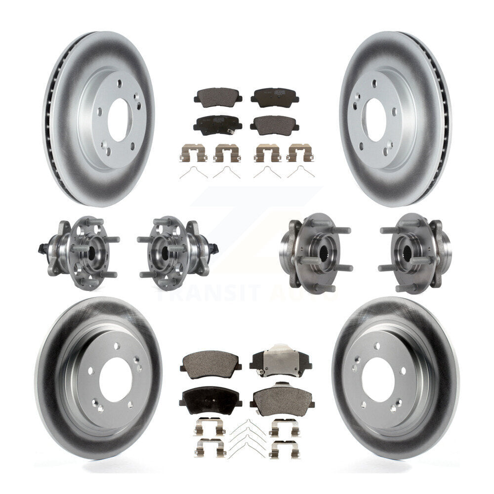 [Avant + Arrière] Kit d'ensemble roulement de roue et moyeu pour 2018-2019 Kia Niro Hyundai Ioniq KBB-122818